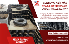 Giá phụ kiện hàn SCH20 SCH40 SCH80 mới nhất 2026
