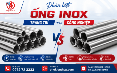 Phân biệt ống inox trang trí và ống inox công nghiệp