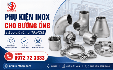 Phụ kiện inox cho đường ống | Báo giá tốt tại TP.HCM