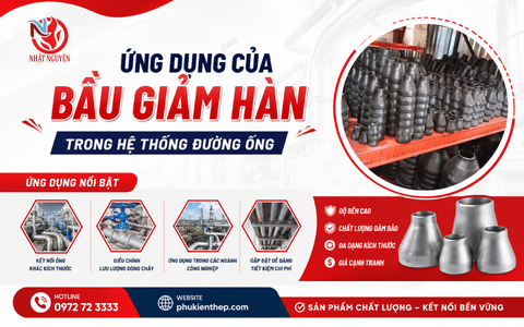 Ứng dụng của bầu giảm hàn trong hệ thống đường ống