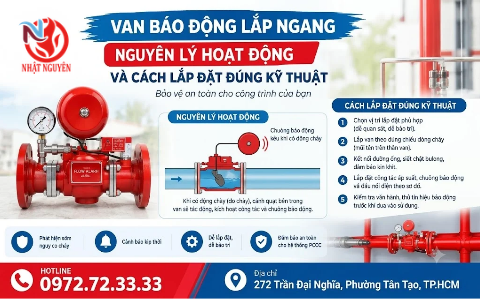 Van báo động lắp ngang: Nguyên lý hoạt động và cách lắp đặt đúng kỹ thuật