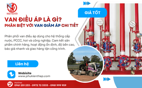 Van điều áp là gì? Phân biệt với van giảm áp chi tiết