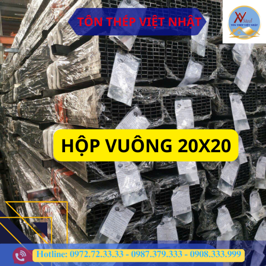 THÉP HỘP VUÔNG MẠ KẼM 20x20