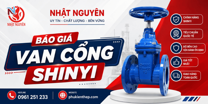 Bảng báo giá van cổng Shinyi chính hãng giá tốt