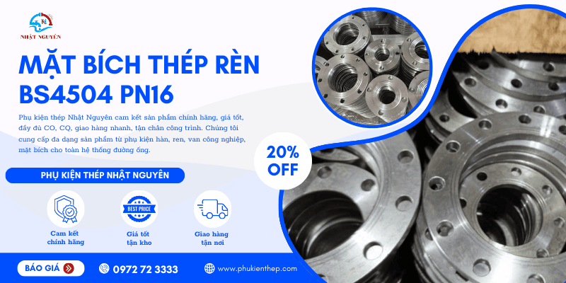 Mặt bích thép PN16 giá tốt, chính hãng