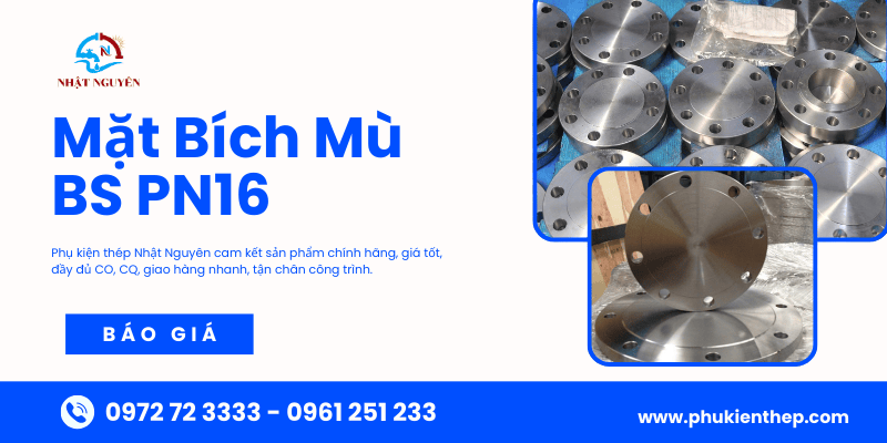 mặt bích mù bs pn16