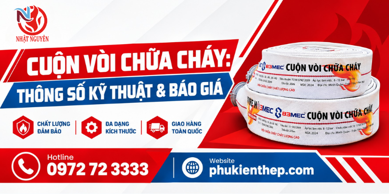 cuộn vòi chữa cháy chính hãng giá tốt