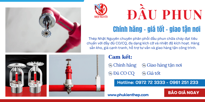 Đầu phun chính hãng giá tốt