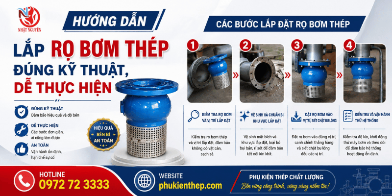 hướng dẫn lắp rọ bơm
