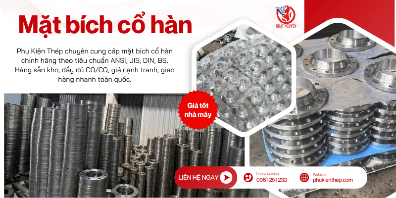 Mặt bích cổ hàn chính hãng giá tốt