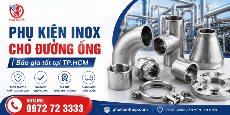 Phụ kiện inox chính hãng giá tốt tại TPHCM