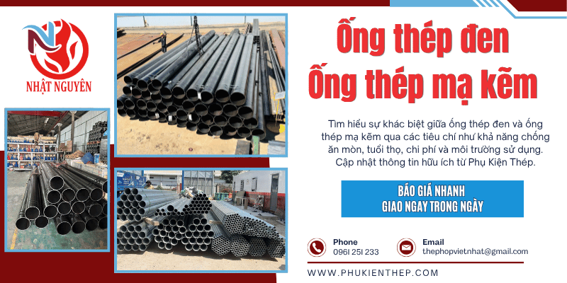 So sánh ống thép mạ kẽm chính hãng giá tốt