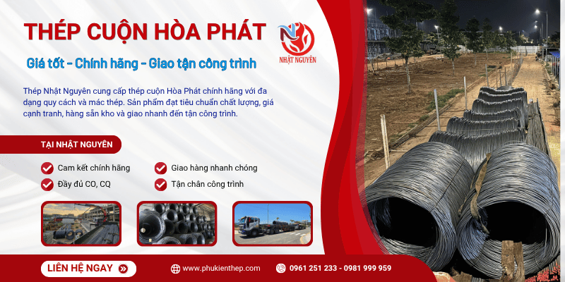 Thép cuộn Hòa Phát chính hãng giá tốt
