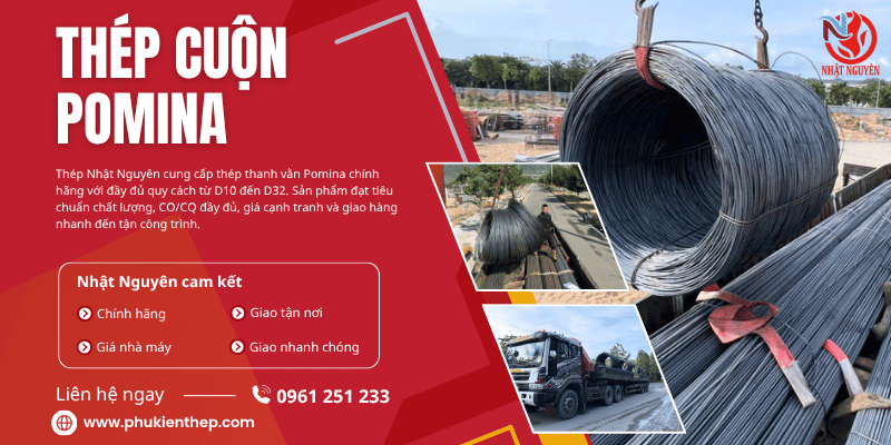 Thép cuộn Pomina chính hãng giá tốt