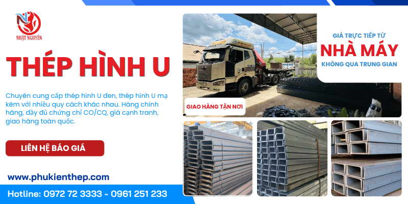 Thép hình U chính hãng giá tốt