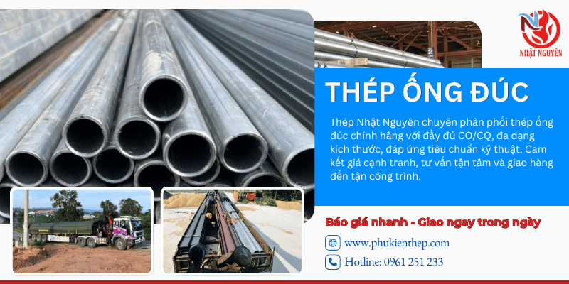thép ống đúc chính hãng giá tốt nhà máy