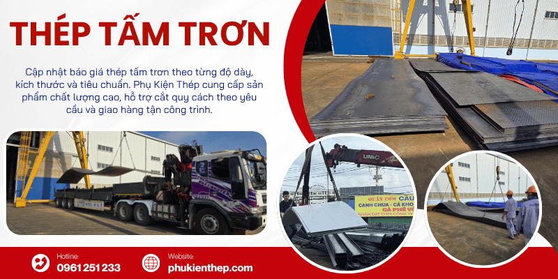 Thép tấm trơn chính hãng giá tốt tận nhà máy