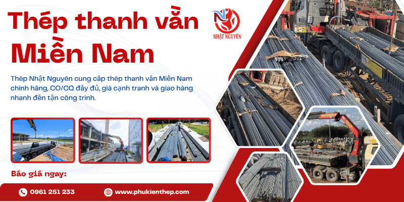 Thép thanh vằn Miền Nam chính hãng giá nhà máy