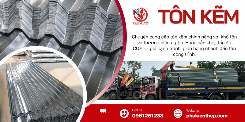 cung cấp tôn mạ kẽm chính hãng giá tốt