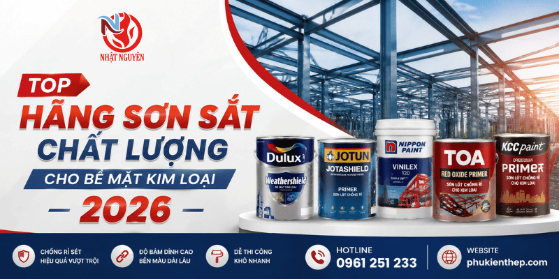 top hãng sơn sắt chất lượng cho bề mặt kim loại