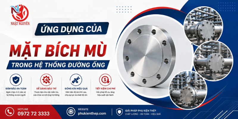 ứng dụng của mặt bích mù