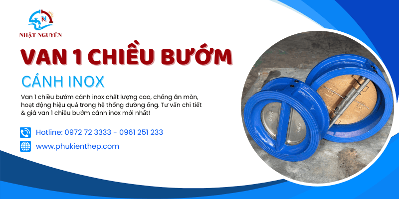 Van 1 chiều bướm cánh inox giá cực tốt