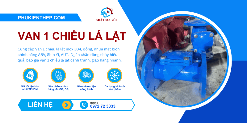 Van 1 chiều lá lật chính hãng giá cực tốt