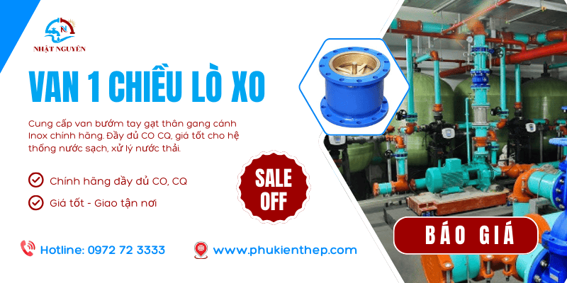 Van 1 chiều lò xo chính hãng giá cực tốt