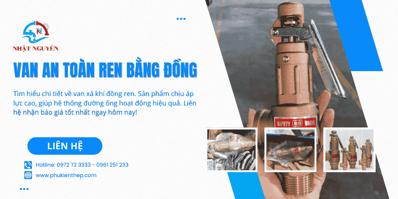 Van an toàn ren bằng đồng chính hãng giá tốt