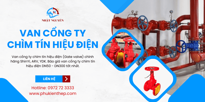 van cổng ty chìm tín hiệu điện giá tốt chính hãng