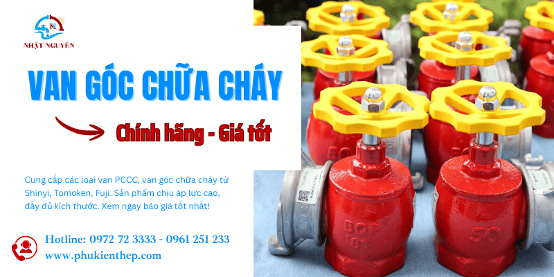 Van góc chữa cháy chính hãng giá tốt