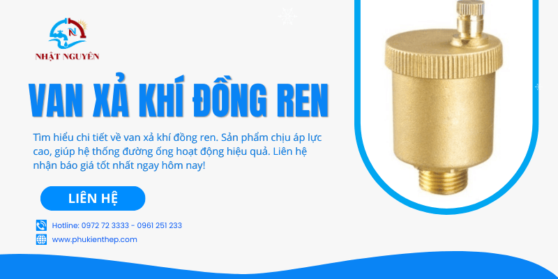 Van xả khí đồng ren chính hãng giá tốt