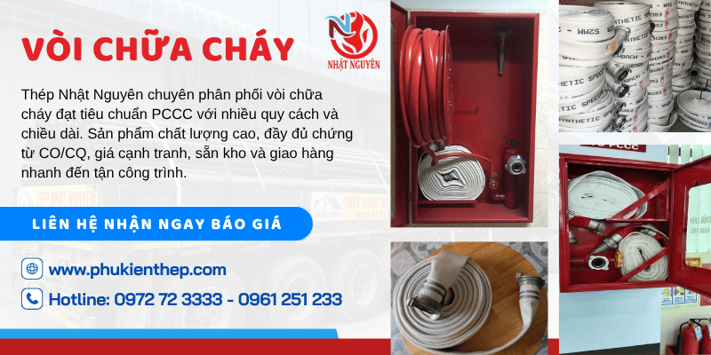 Vòi chữa cháy chính hãng giá tốt