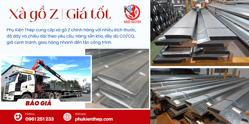 Báo giá xà gồ Z mới nhất